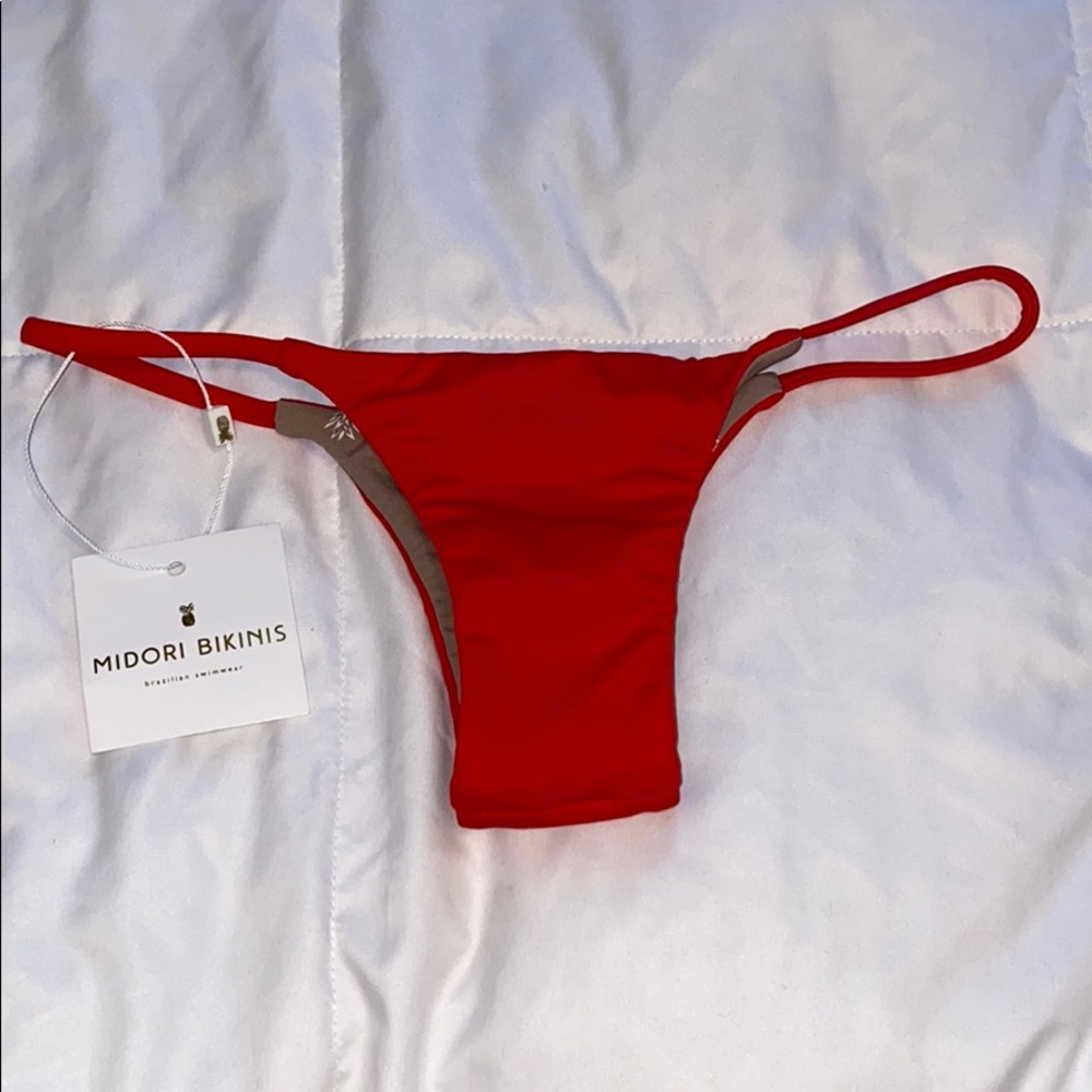 Red bikini bottoms